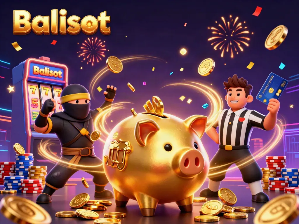 Engage in thrilling gameplay at Balislot with vibrant characters and dynamic casino elements.