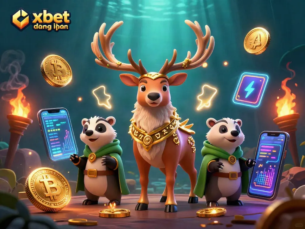 Experience the thrill of oxbet đăng nhập with immersive gaming characters and vibrant digital elements.