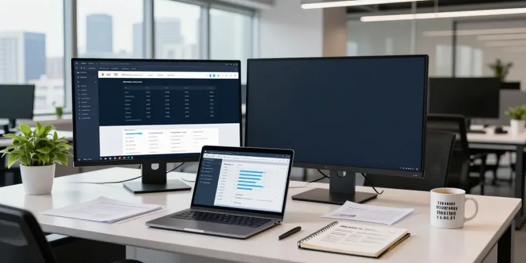 Content strategist analyzing instant indexing strategies in a modern workspace.