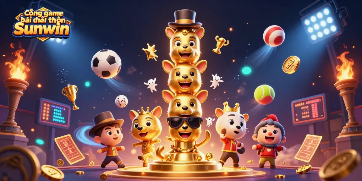Engage with Cổng game bài đổi thưởng Sunwin in a vibrant 3D casino atmosphere showcasing dynamic gaming elements.